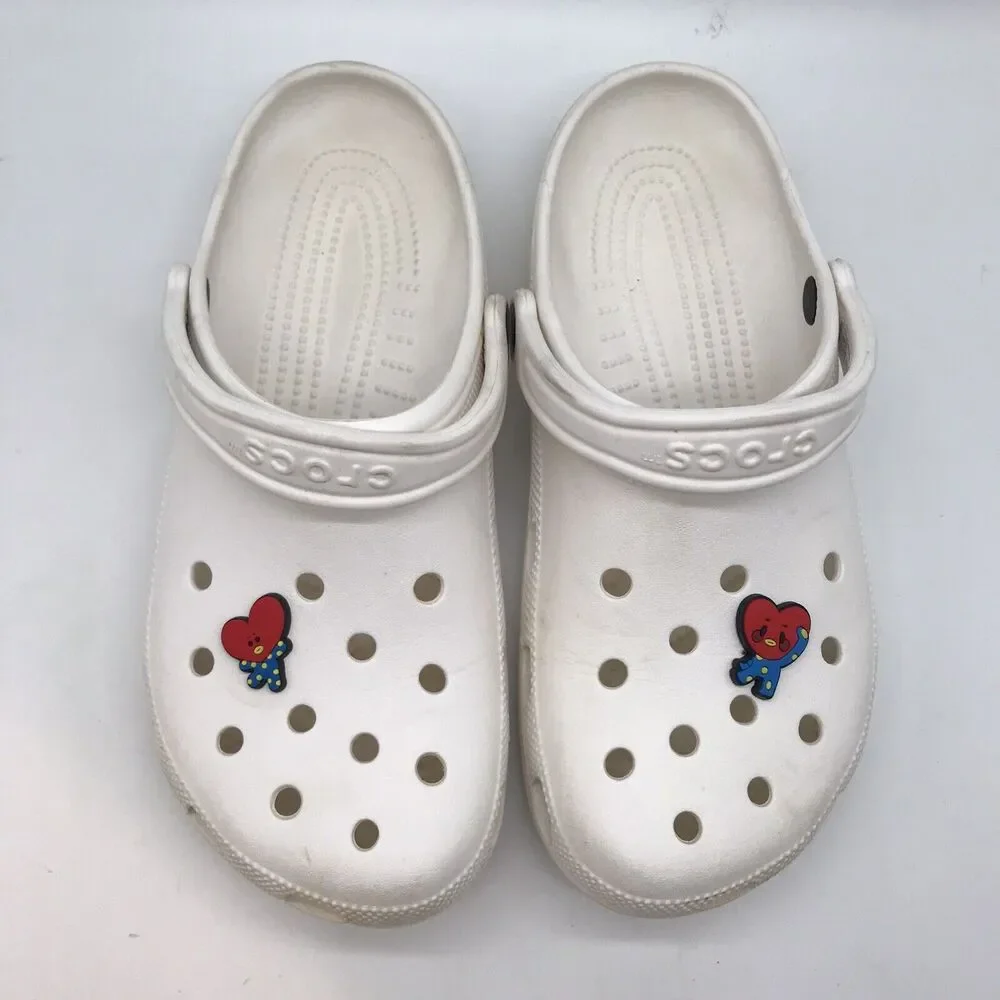 Crocs Classic White Clog Men's 9 - Women's 11 Comfort Shoe Slip On Nurse Sandal - Picture 6 of 12